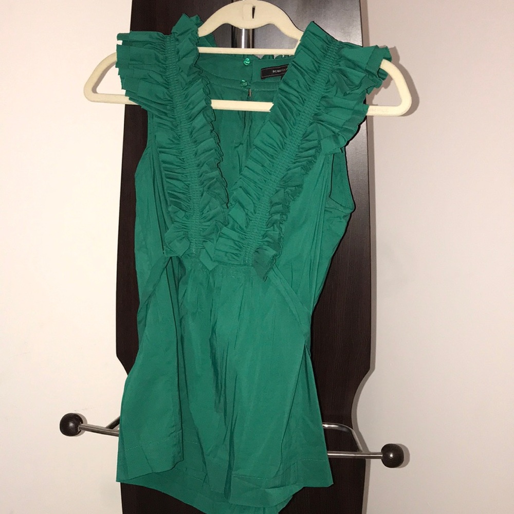 Green blouse